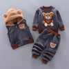 Dreiteiliges Baby- und Kleinkind-Set mit Bärenmotiv – BearHugs