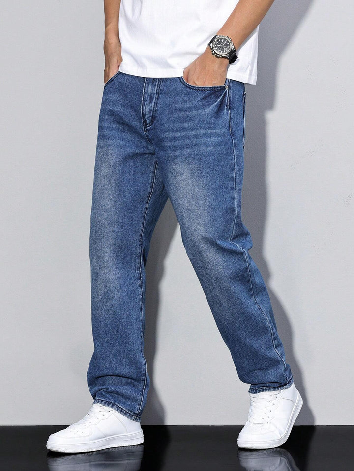 Baggy-Jeans - weit geschnittene Denim-Hose im Used-Look