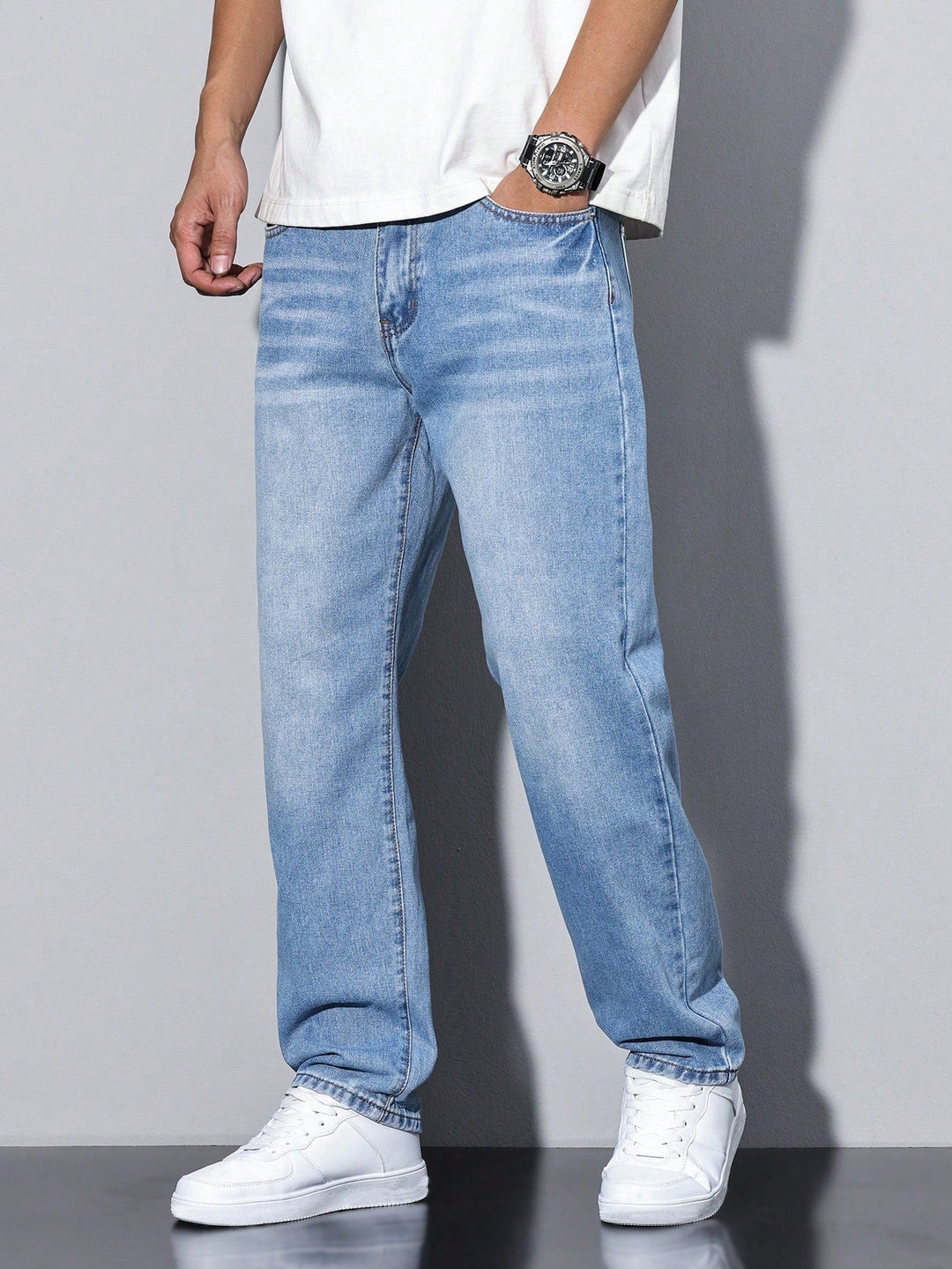 Baggy-Jeans - weit geschnittene Denim-Hose im Used-Look