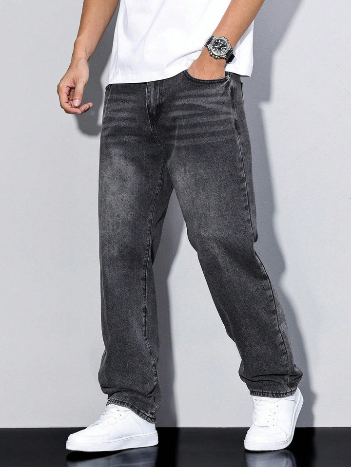 Baggy-Jeans - weit geschnittene Denim-Hose im Used-Look