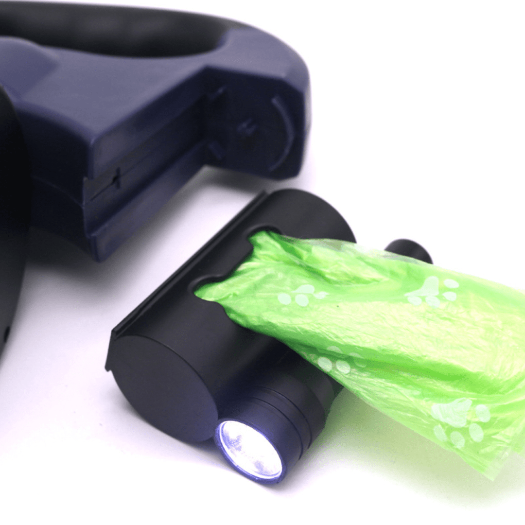 DoubleDog - Verwicklungsfreie Doppel-Hundeleine mit Taschenlampe