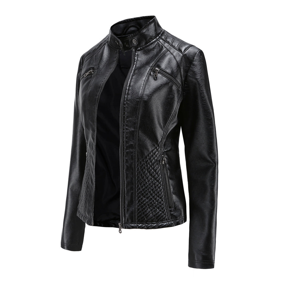Robuste Lederjacke für Damen – Nova