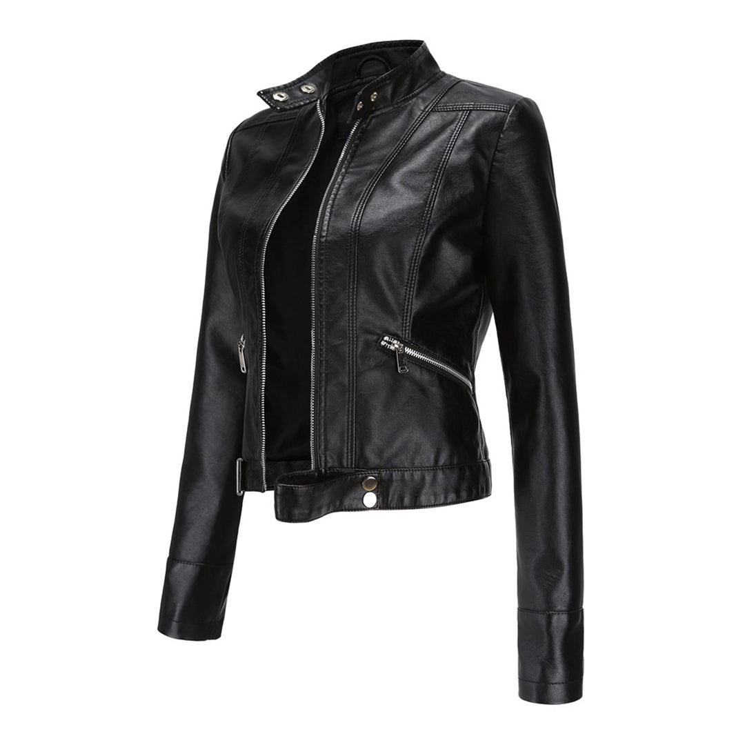 Stilvolle Damen-Lederjacke im klassischen Design - Marlene