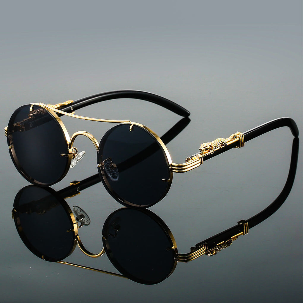 Retro-Sonnenbrille aus Metall