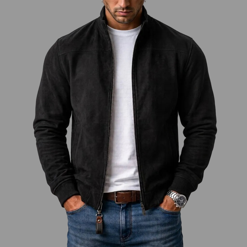 Wildleder-Bomberjacke für Herren