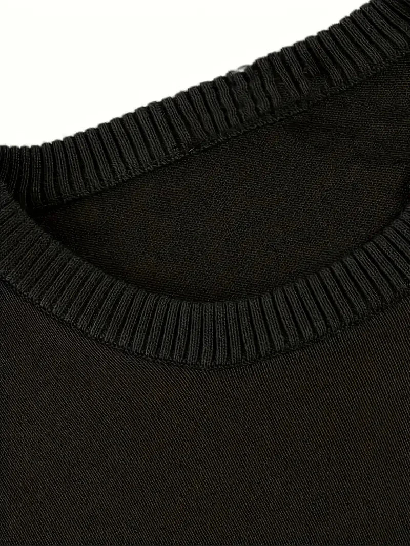 Oliver Strickpullover Herren mit Rundhals aus Baumwollmischung