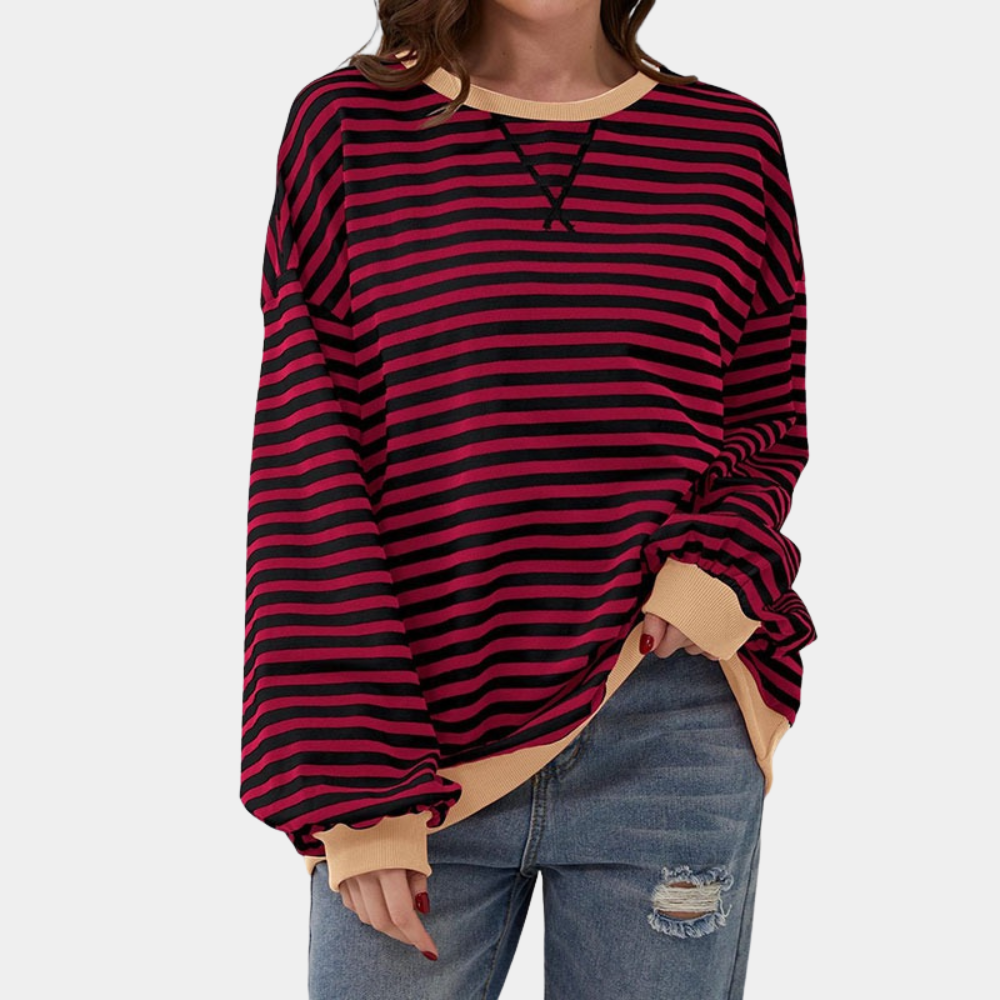 Retro-Stripe T-Shirt – Lässig & Oversize