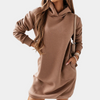 Lässiges Hoodie-Kleid mit Kapuze