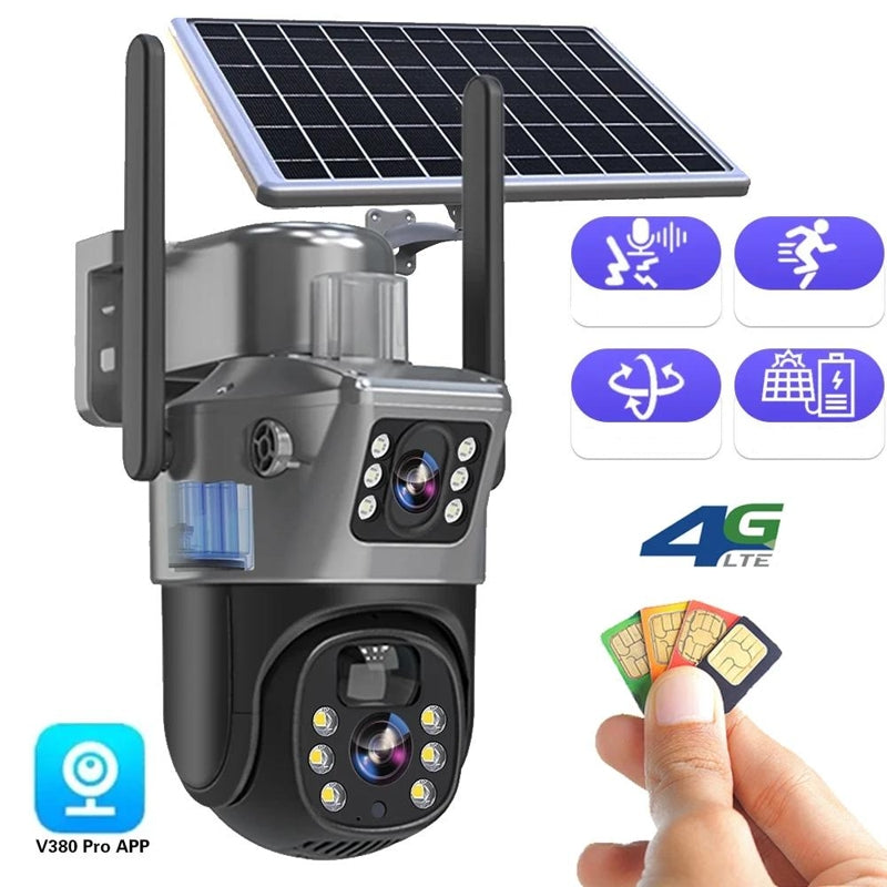 Kabellose 4K-Überwachungskamera mit Solarpanel – DualGuard 4K