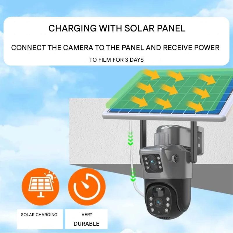 Kabellose 4K-Überwachungskamera mit Solarpanel – DualGuard 4K