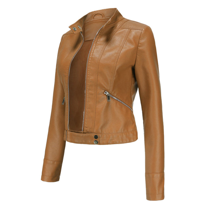 Klassische Damen-Lederjacke mit zeitlosem Stil