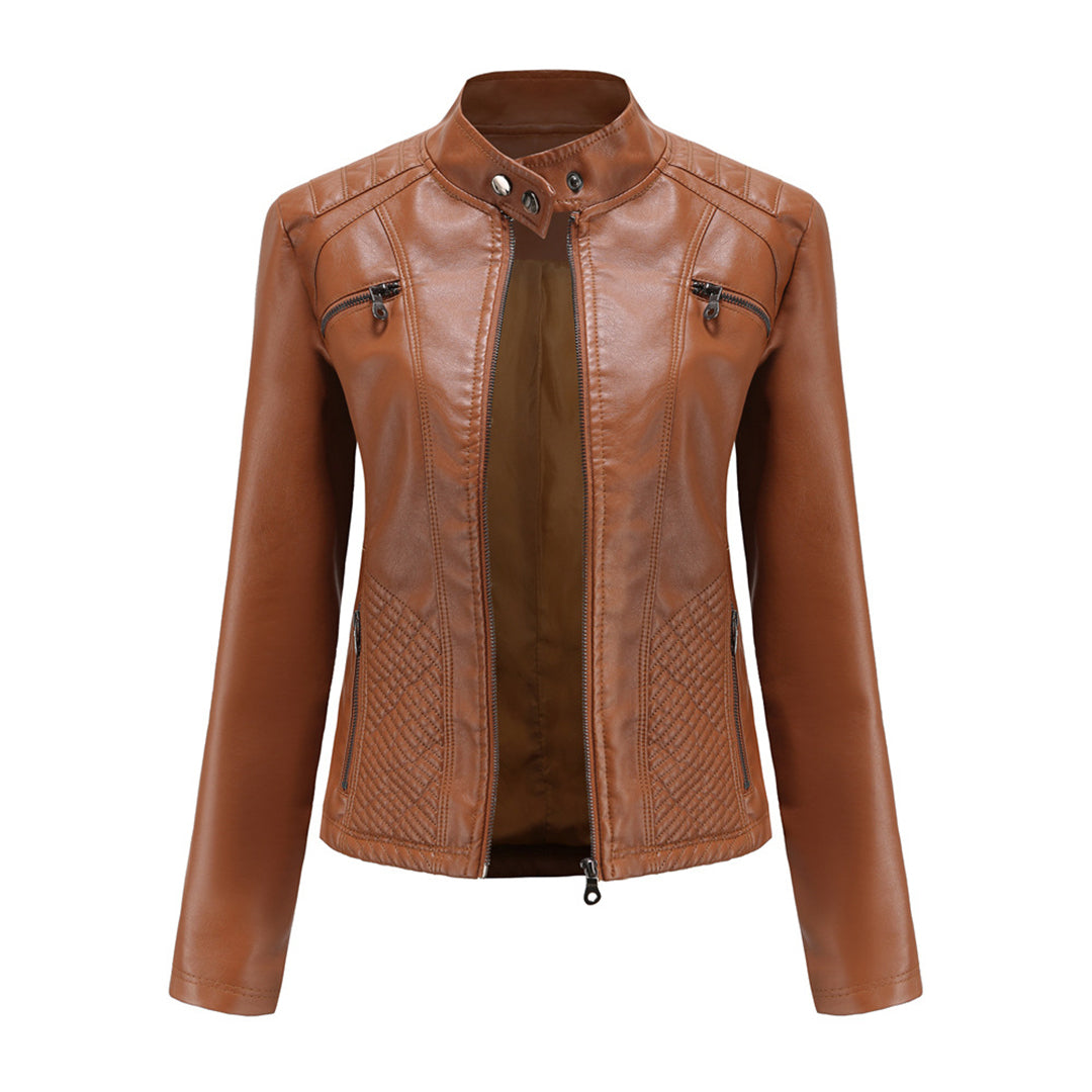 Robuste Lederjacke für Damen – Nova