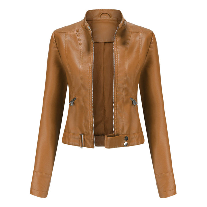 Klassische Damen-Lederjacke mit zeitlosem Stil