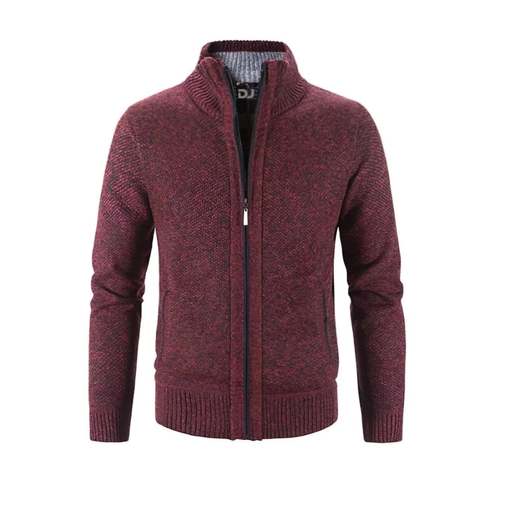 Herren-Cardigan mit Reißverschluss | Warm und bequem, normale Passform