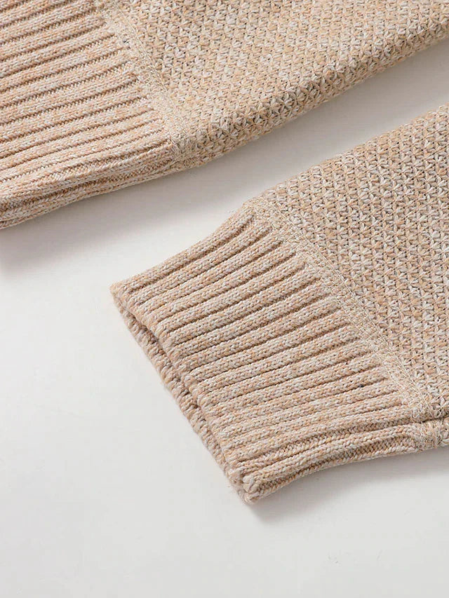 Herren-Cardigan mit Reißverschluss | Warm und bequem, normale Passform