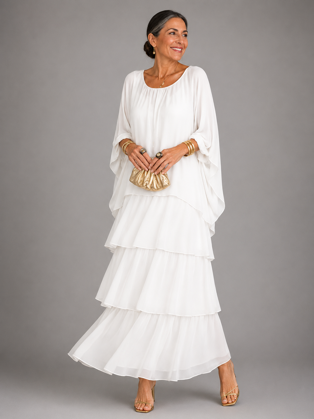 Elegantes, fliessendes Maxikleid