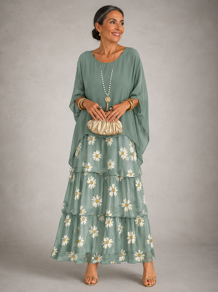 Elegantes, fliessendes Maxikleid