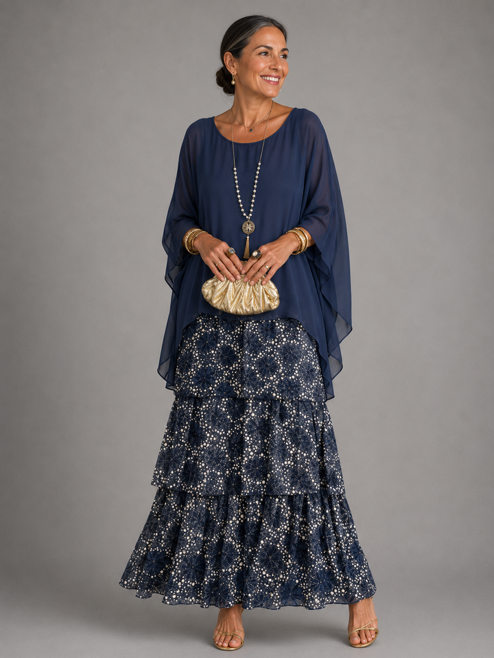 Elegantes, fliessendes Maxikleid