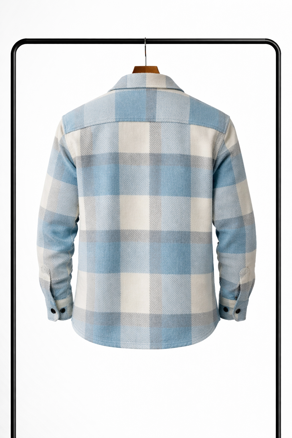 Klassisches kariertes Herren-Übershirt – warme, bequeme Zwischenschicht-Hemdjacke