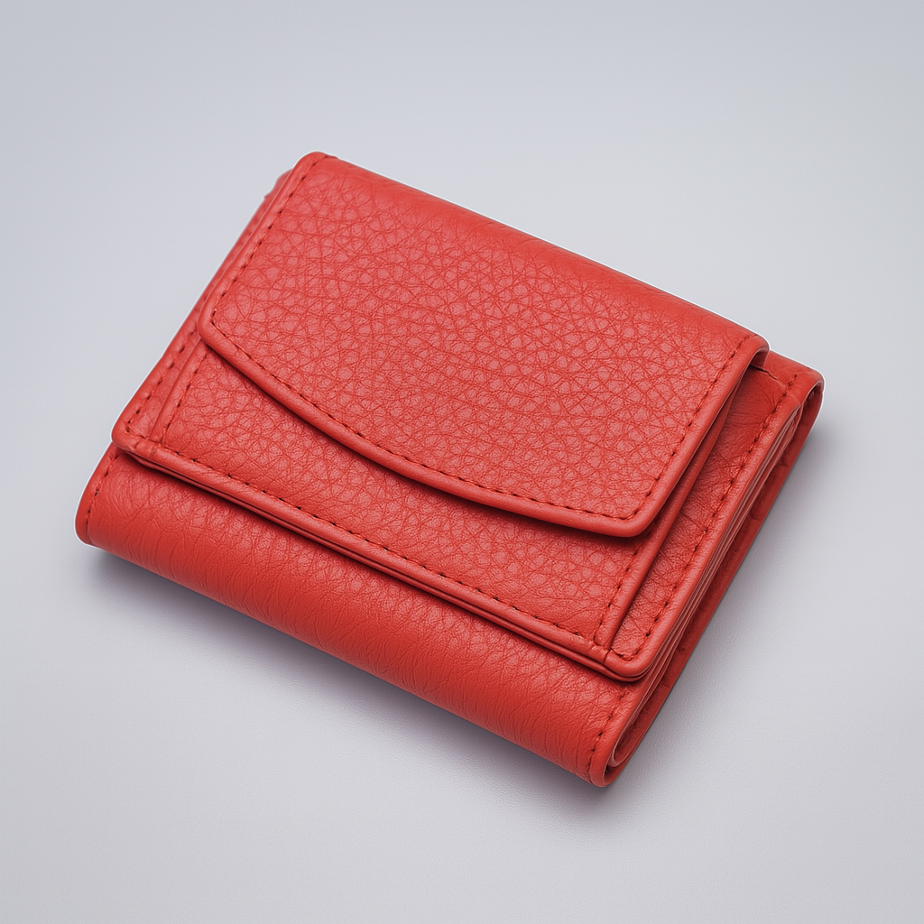 Multifunktionale handgefertigte Lederbrieftasche