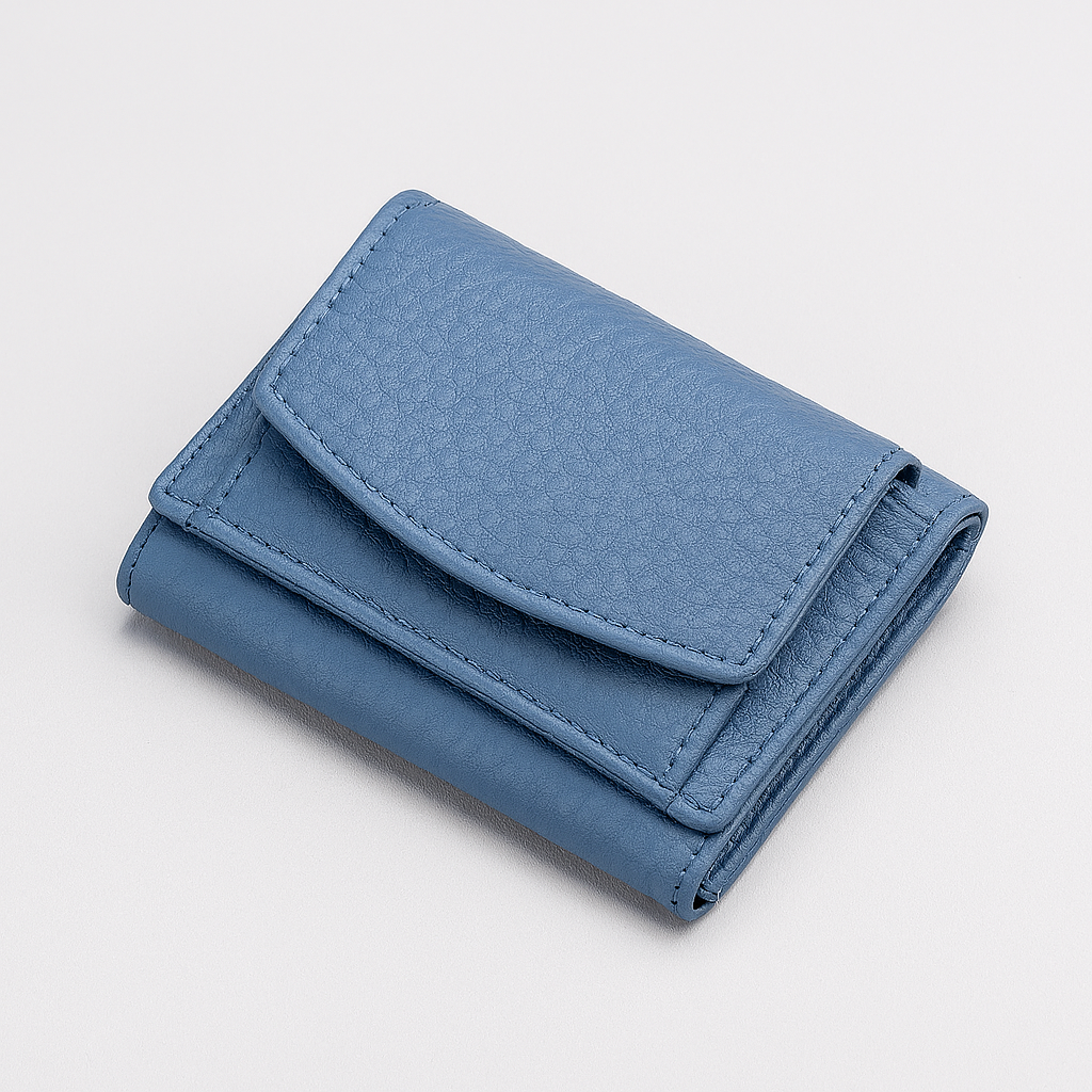 Multifunktionale handgefertigte Lederbrieftasche