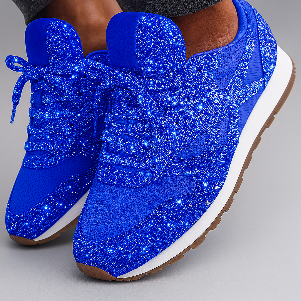 Glitzernde Chunky Sneakers für Damen