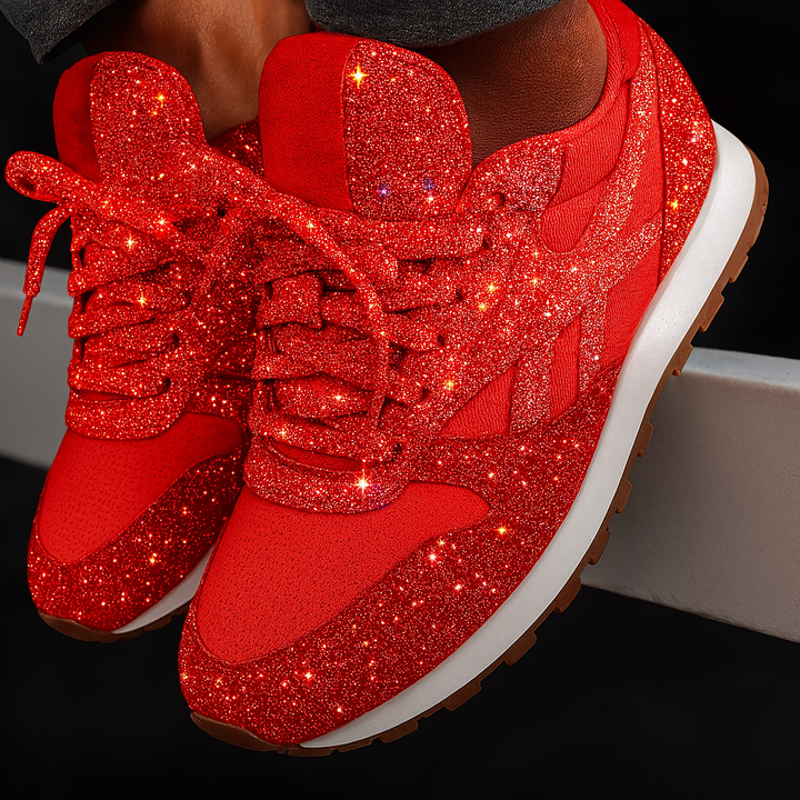 Glitzernde Chunky Sneakers für Damen