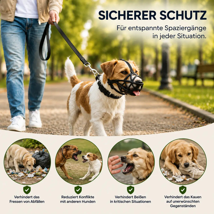 Hundemaulkorb | Atmungsaktiv & verstellbar für Training und den täglichen Gebrauch