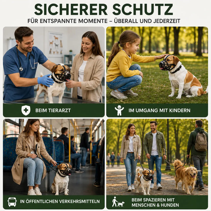 Hundemaulkorb | Atmungsaktiv & verstellbar für Training und den täglichen Gebrauch