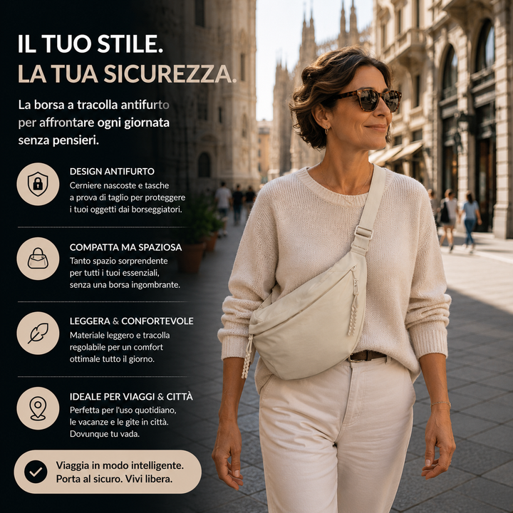 Beige Schultertasche – Elegante Umhängetasche für den Alltag