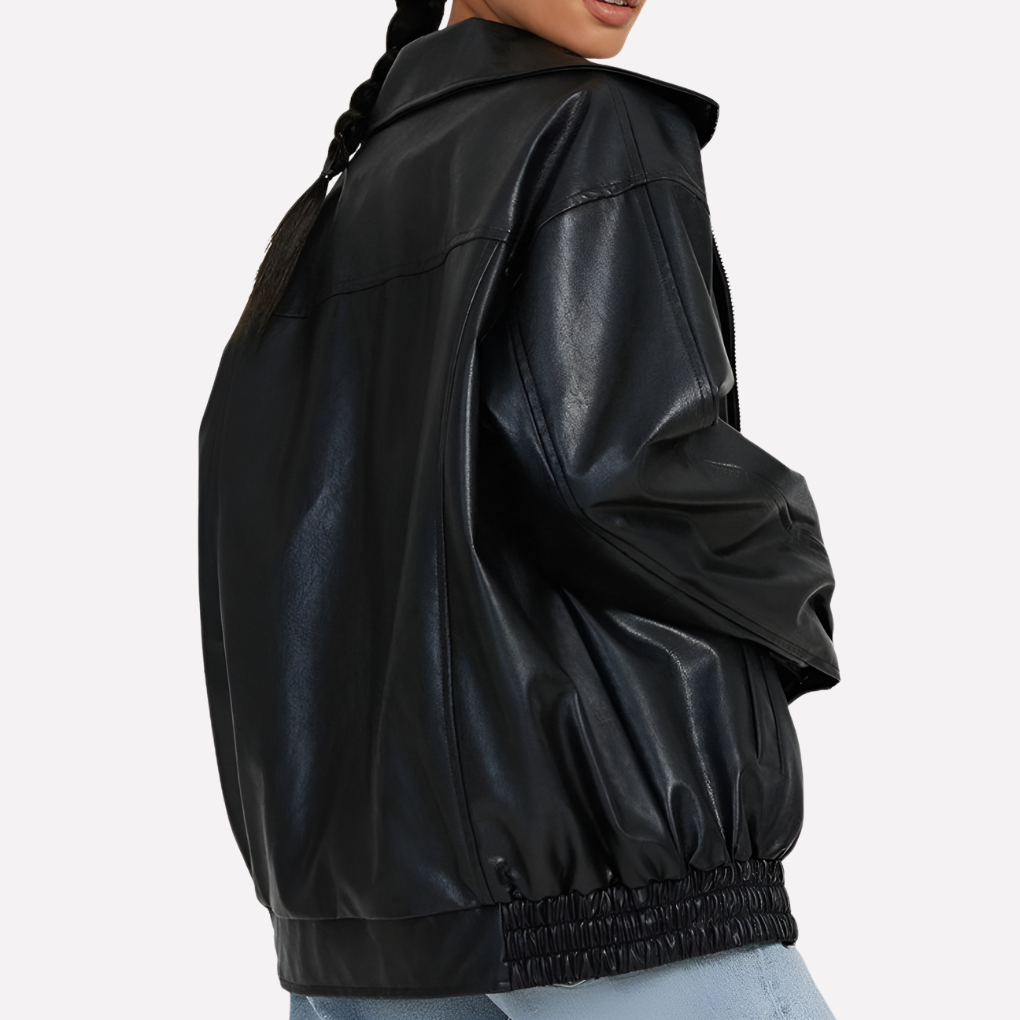 Damen Oversized Bomberjacke