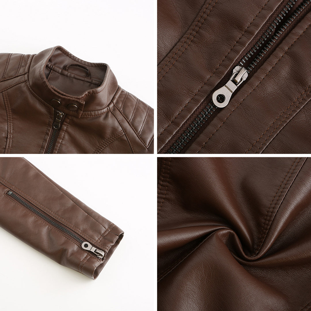 Robuste Lederjacke für Damen – Nova