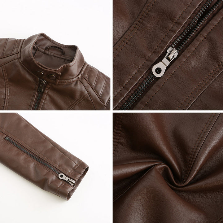 Robuste Lederjacke für Damen – Nova