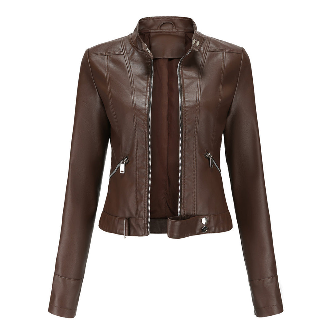 Stilvolle Damen-Lederjacke im klassischen Design - Marlene