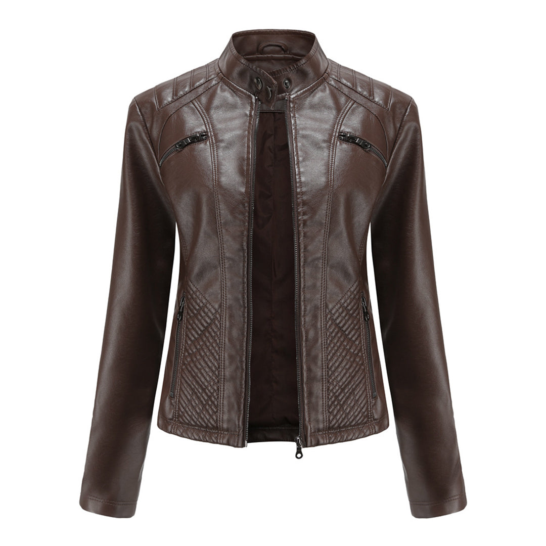 Robuste Lederjacke für Damen – Nova