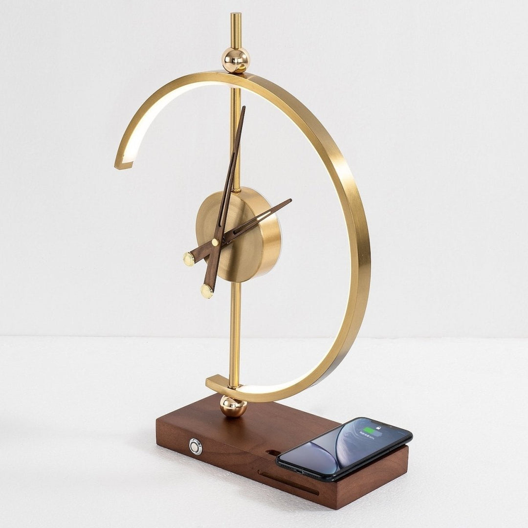 AuraTijd™ | Luxus-Lampenuhr mit Ladefunktion