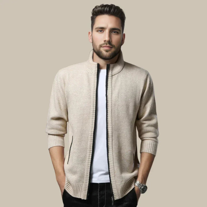 Lässige Strickjacke mit Reissverschluss - Blake