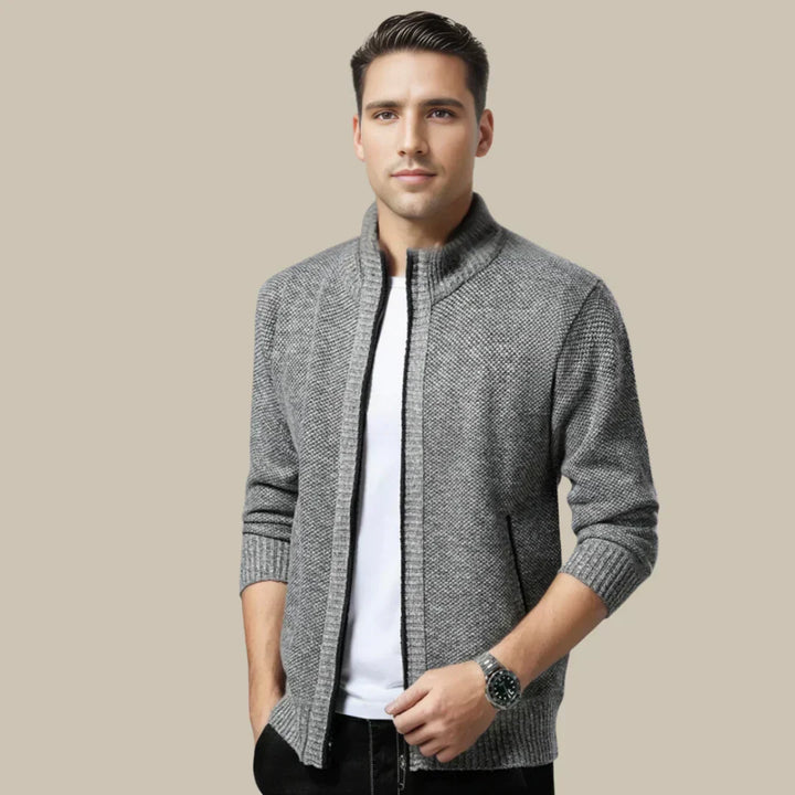 Lässige Strickjacke mit Reissverschluss - Blake