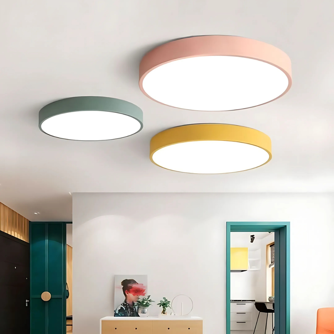 Delos Scandi-Holz-Deckenleuchte | Natürliche LED-Designleuchte