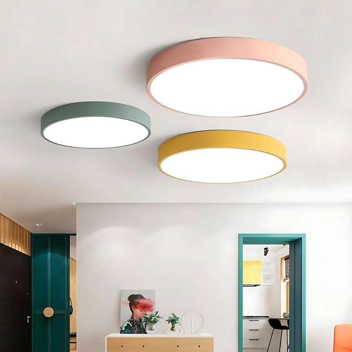 Delos Scandi-Holz-Deckenleuchte | Natürliche LED-Designleuchte