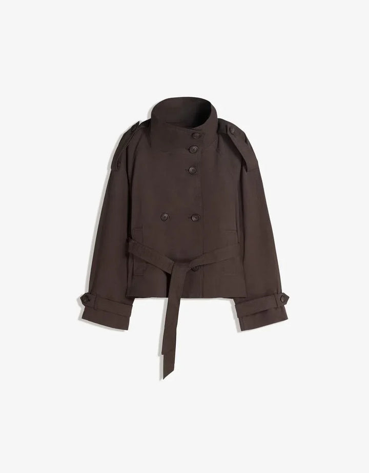 Damen-Trenchcoat klassisch mit Bindegürtel