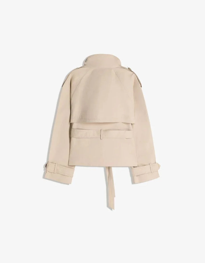 Damen-Trenchcoat klassisch mit Bindegürtel