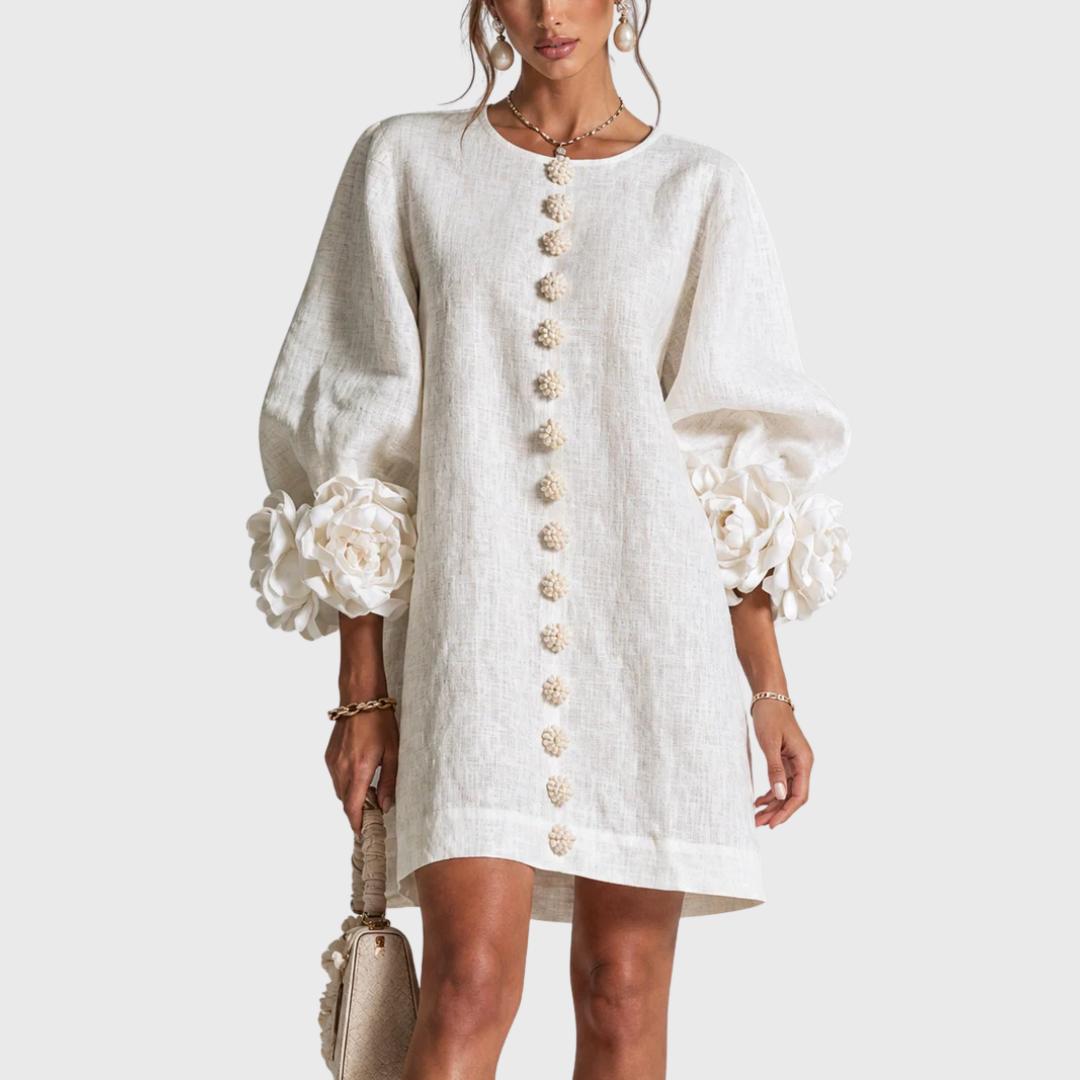 Elegantes Minikleid mit Puffärmeln