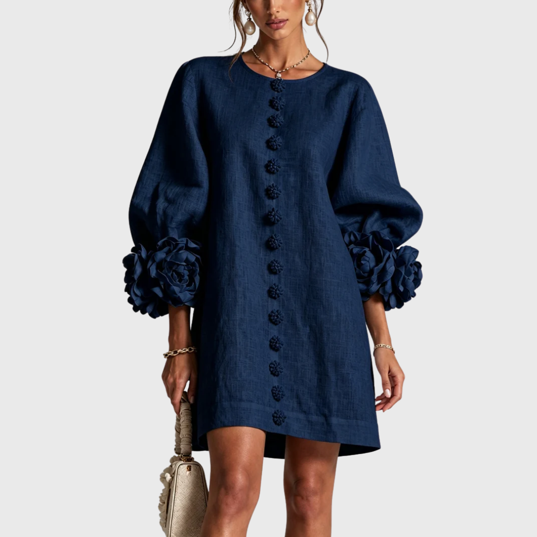 Elegantes Minikleid mit Puffärmeln
