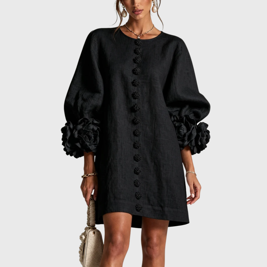 Elegantes Minikleid mit Puffärmeln