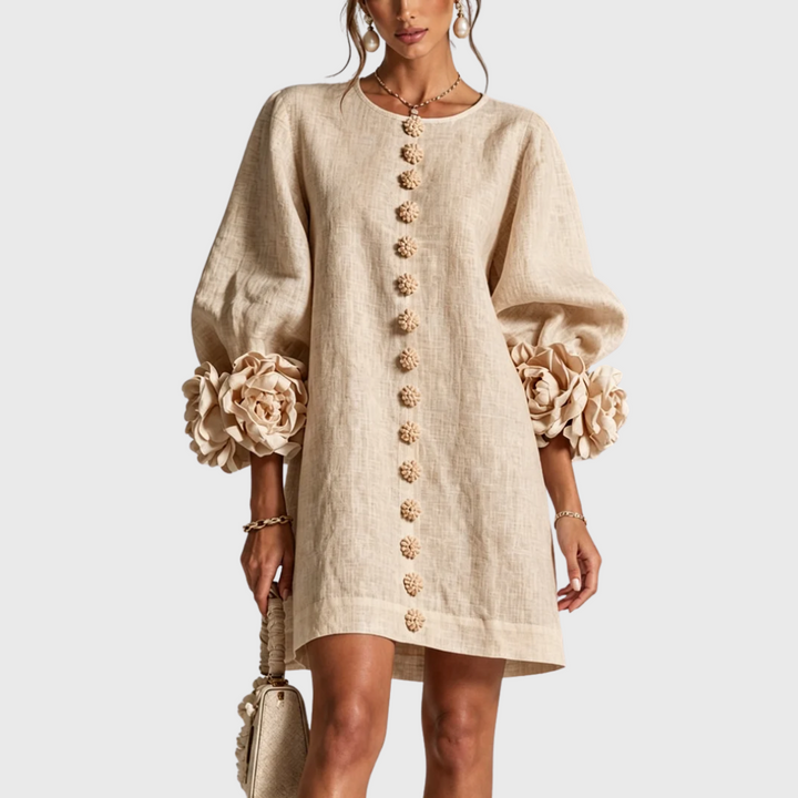Elegantes Minikleid mit Puffärmeln