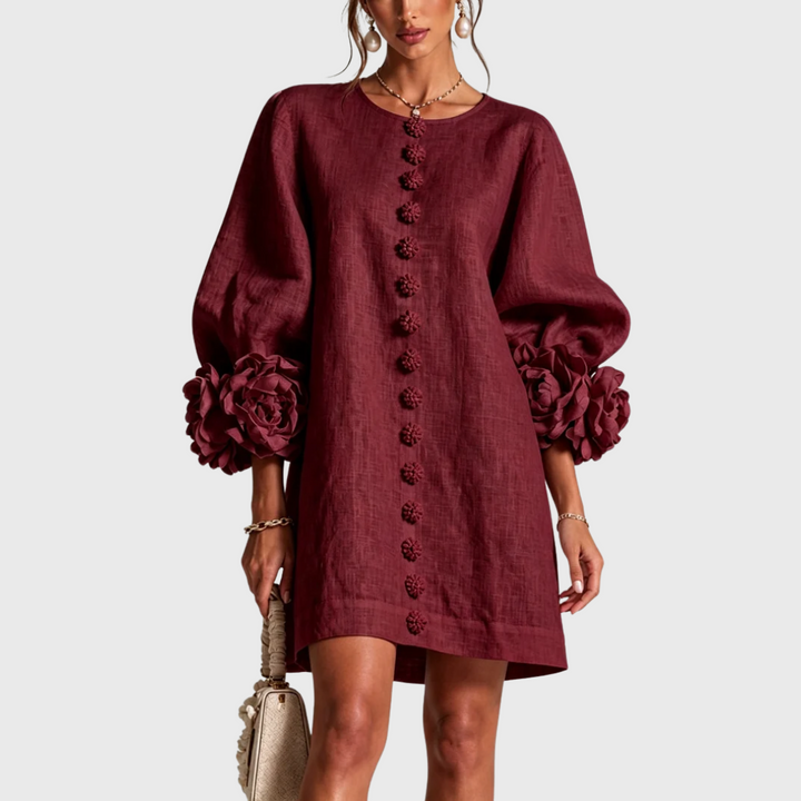 Elegantes Minikleid mit Puffärmeln
