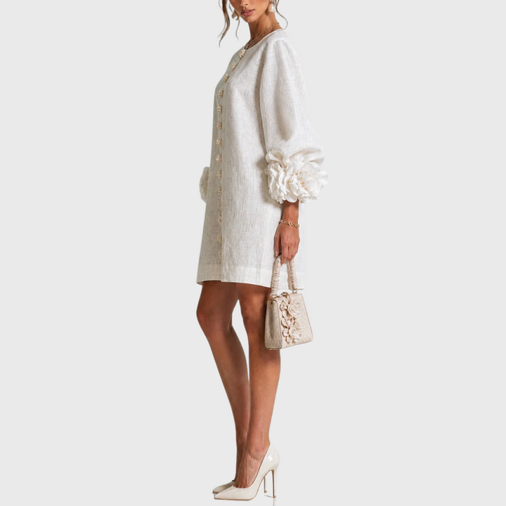 Elegantes Minikleid mit Puffärmeln