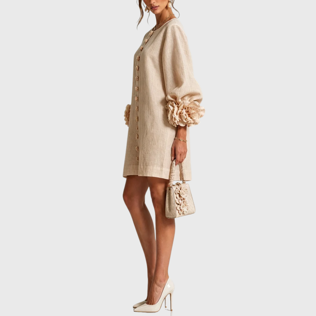 Elegantes Minikleid mit Puffärmeln
