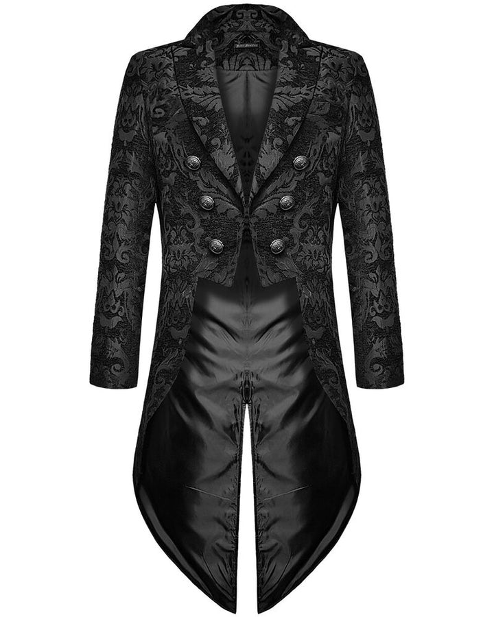 Gothic-Jacke für Herren mit Brokatdesign - Victor